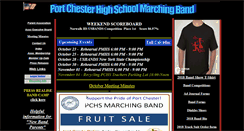 Desktop Screenshot of portchesterhighschoolband.org