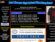 Tablet Screenshot of portchesterhighschoolband.org
